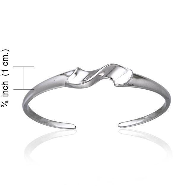 Silver Elegance Cuff Bracelet TBA075 - Jewelry