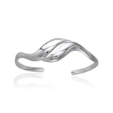 Silver Elegance Cuff Bracelet TBA079 - Jewelry