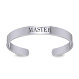 Small Silver Cuff Bracelet Words That Matter TBA194 - Jewelry