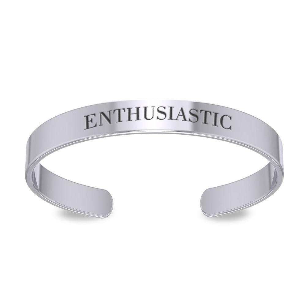 Small Silver Cuff Bracelet Words That Matter TBA194 - Jewelry