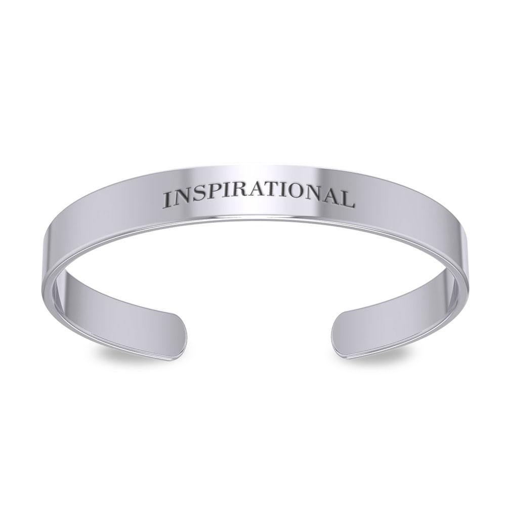 Small Silver Cuff Bracelet Words That Matter TBA194 - Jewelry