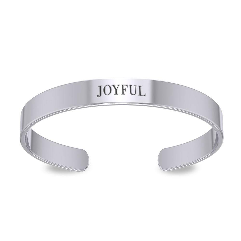 Small Silver Cuff Bracelet Words That Matter TBA194 - Jewelry