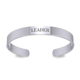 Small Silver Cuff Bracelet Words That Matter TBA194 - Jewelry