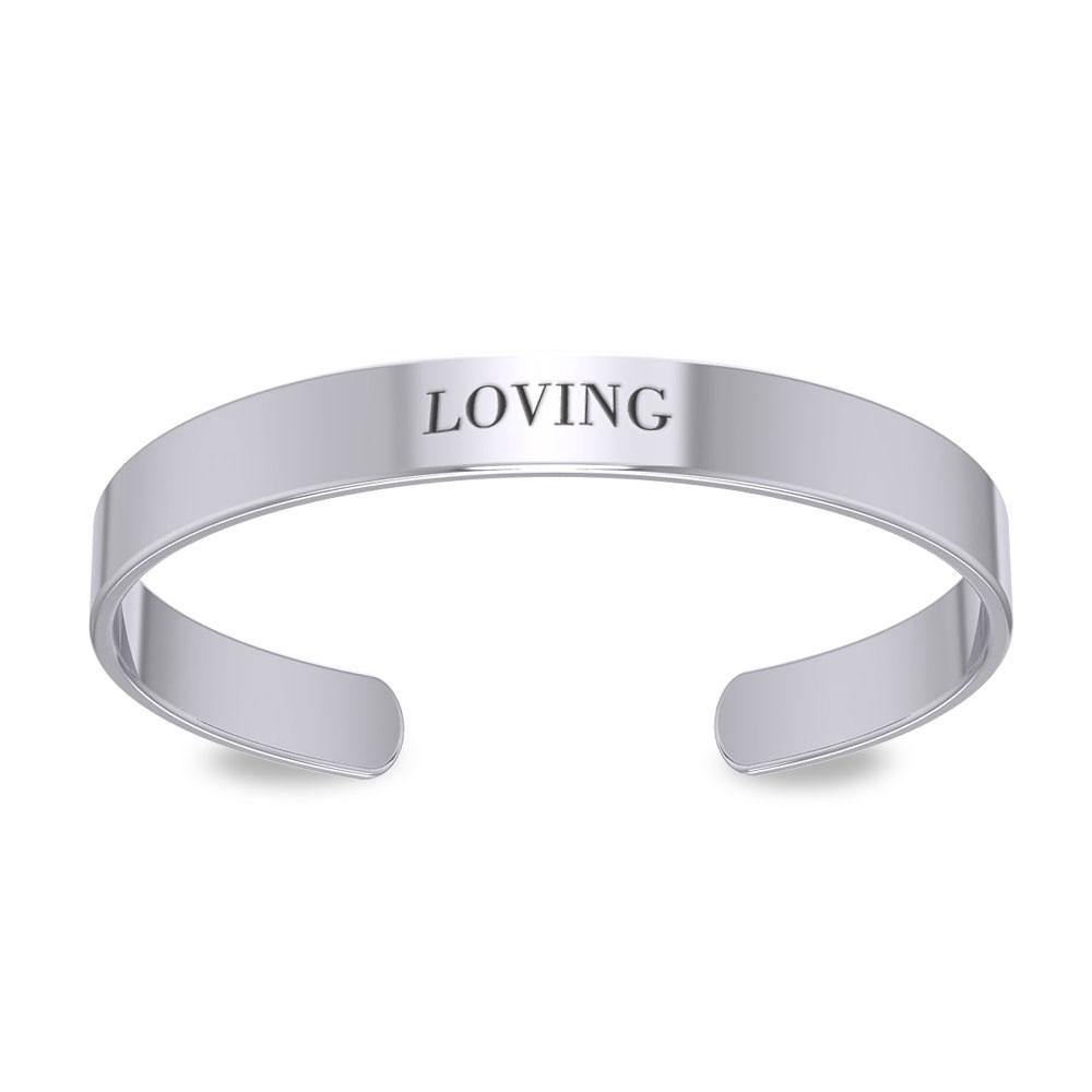 Small Silver Cuff Bracelet Words That Matter TBA194 - Jewelry