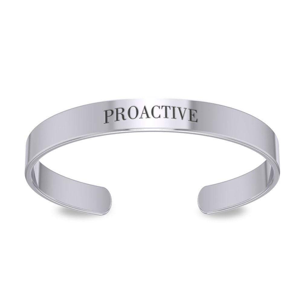 Small Silver Cuff Bracelet Words That Matter TBA194 - Jewelry