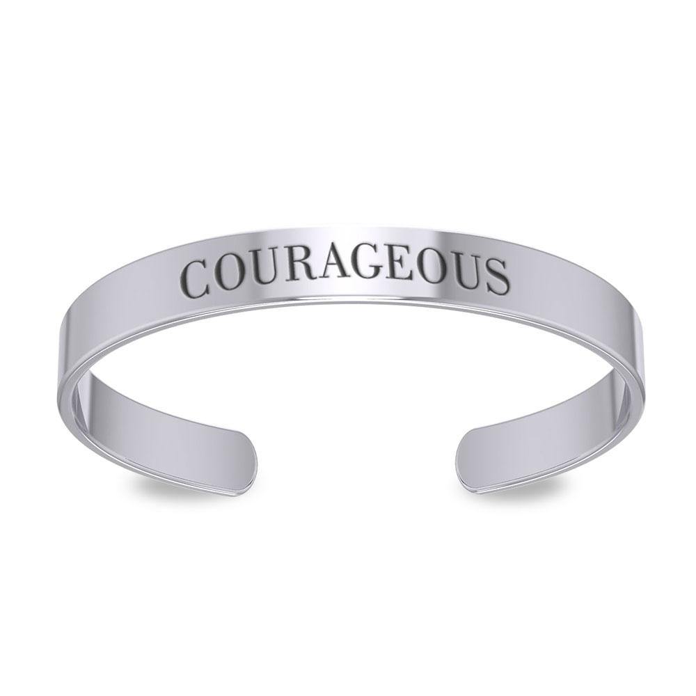 Small Silver Cuff Bracelet Words That Matter TBA194 - Jewelry