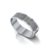 Large Silver Elegance Solid Celtic Knot Bangle with open lock TBA213 - Jewelry