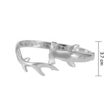 Hammerhead Shark Silver Cuff Bracelet with open lock TBA221 - Jewelry