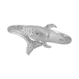 A gift of solitude Sterling Silver Humpback Whale Silver Cuff Bracelet TBA273 - Jewelry