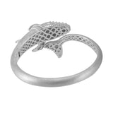 A gift of solitude Sterling Silver Humpback Whale Silver Cuff Bracelet TBA273 - Jewelry