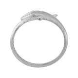 A gift of solitude Sterling Silver Humpback Whale Silver Cuff Bracelet TBA273 - Jewelry