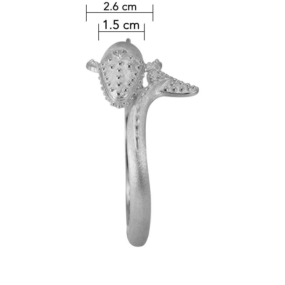 A gift of solitude Sterling Silver Humpback Whale Silver Cuff Bracelet TBA273 - Jewelry