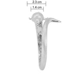 Dolphins Sterling Silver Cuff Bracelet with Locking System TBA274 - Jewelry