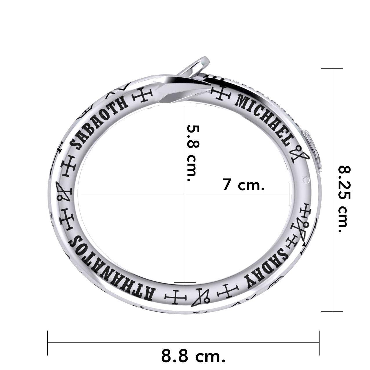 Sigil of the Archangel Michael Sterling Silver Cuff Bracelet TBA280 - Jewelry