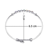 Celtic Silver Bracelet with Chakra Gemstones and Astrology Symbols TBA286 - Jewelry