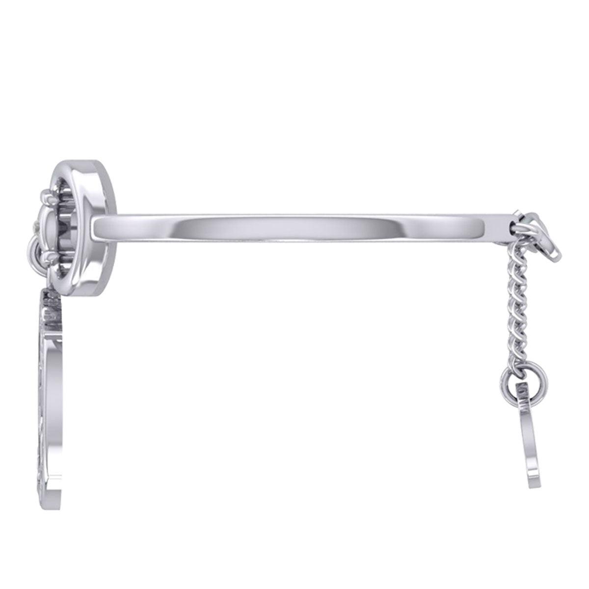 Karen Ryder Yin Yang Horse and Horse Bit Silver Cuff Bracelet TBA289 - Jewelry