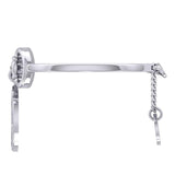 Karen Ryder Yin Yang Horse and Horse Bit Silver Cuff Bracelet TBA289 - Jewelry