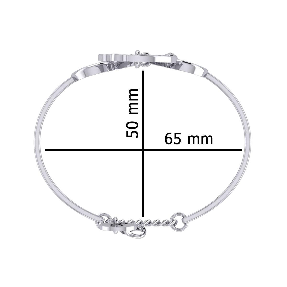 Karen Ryder Yin Yang Horse and Horse Bit Silver Cuff Bracelet TBA289 - Jewelry