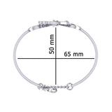 Karen Ryder Yin Yang Horse and Horse Bit Silver Cuff Bracelet TBA289 - Jewelry