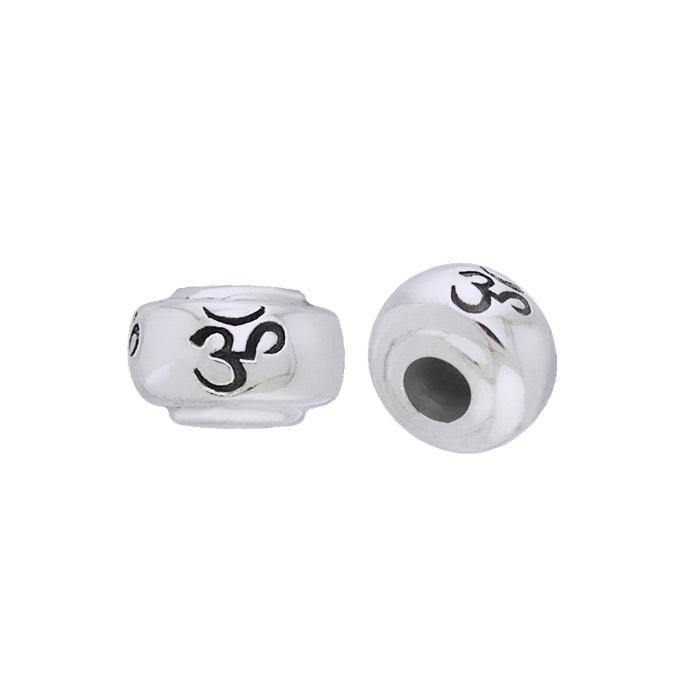 Om Symbol Silver Bead TBD013 - Jewelry