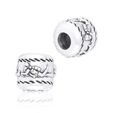 Cylinder Scuba Diver Silver Bead TBD036 - Jewelry