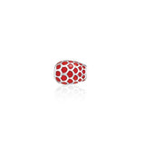 Oval Patterned Bead with Enamel TBD091 - Jewelry