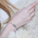 Om Symbol in Circle with Rune Symbol and Celtic Accented Silver Bead TBD369 - Jewelry