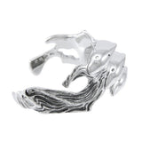 Dolphins Sterling Silver Cuff Bracelet TBG047 - Jewelry