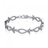 Religious Fish Sterling Silver Bracelet TBG143