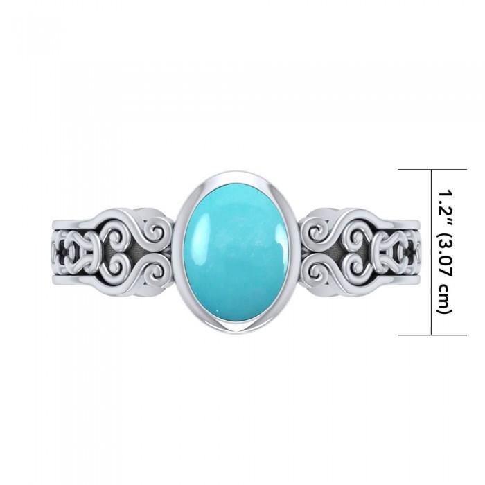 Celtic Knot Spiral Cuff Bracelet TBG278 - Jewelry