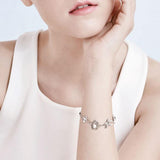 Breathing in the Sealife ~ Sterling Silver Jewelry Link Bracelet TBG352 - Jewelry