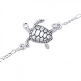 Silver Turtle Anklet TBG380 - Jewelry