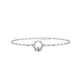 Irish Claddagh Silver Anklet TBG726