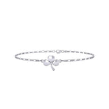 Celtic Shamrock Silver Anklet TBG728