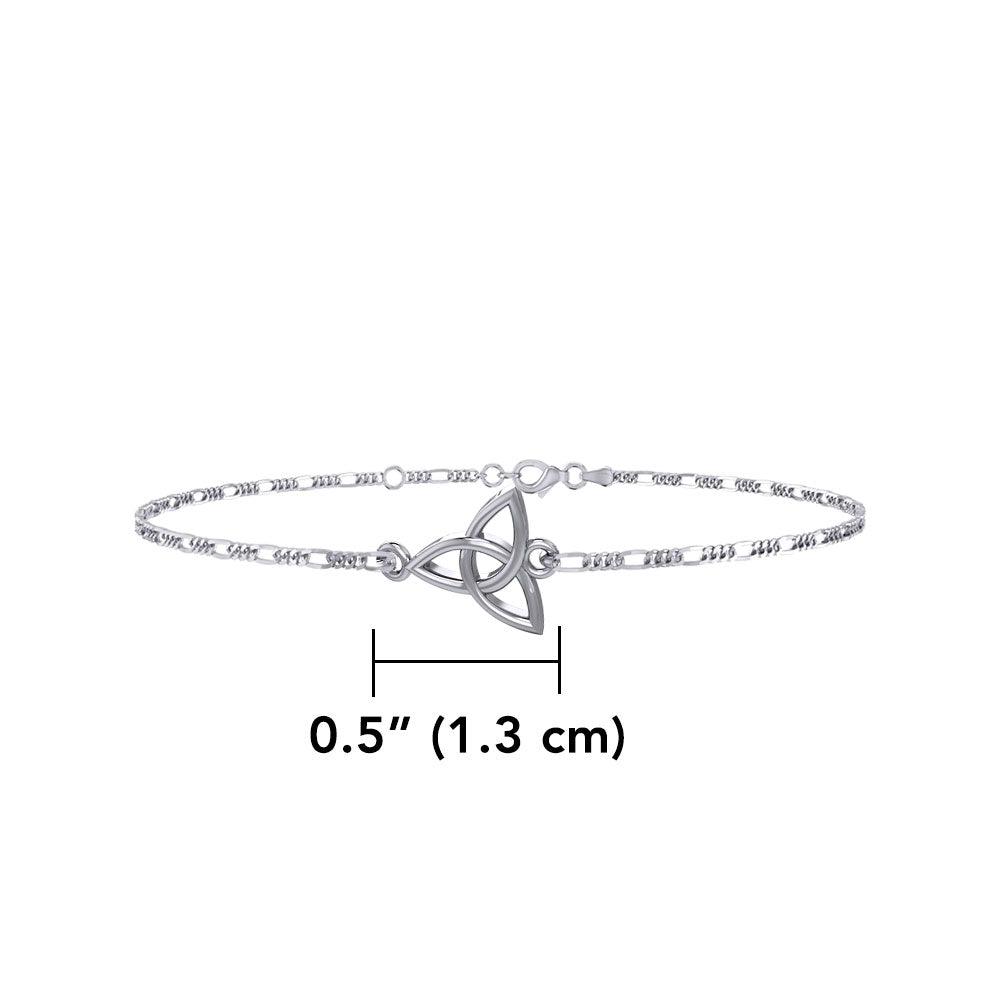 Celtic Triquetra Knot Silver Anklet TBG729 - Jewelry