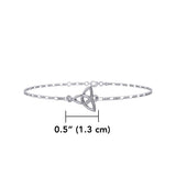 Celtic Triquetra Knot Silver Anklet TBG729 - Jewelry