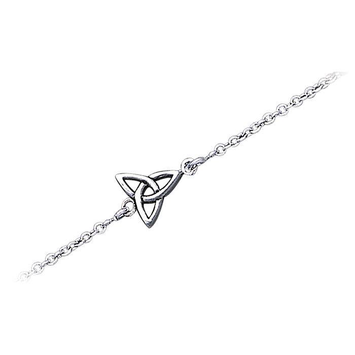Celtic Triquetra Knot Silver Anklet TBG729 - Jewelry