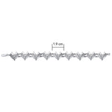 Joyous Celtic Hearts Silver Bracelet TBG773 - Jewelry
