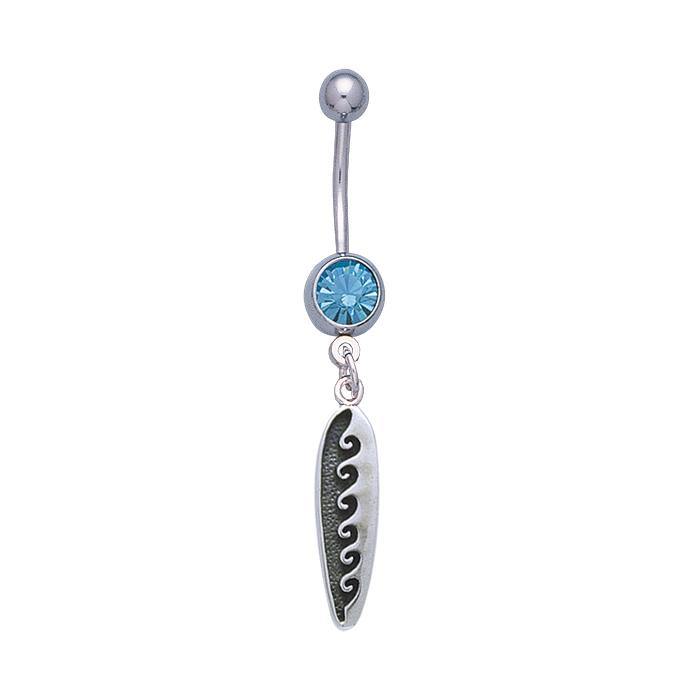 Surf Sterling Silver with Gemstone Body Jewelry TBJ003 - Jewelry