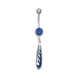Surf Sterling Silver with Gemstone Body Jewelry TBJ004 - Jewelry