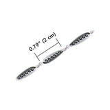 Surf Sterling Silver Link Bracelet TBL001 - Jewelry
