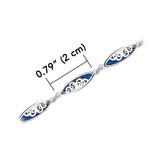 Surf Sterling Silver Link Bracelet TBL002 - Jewelry