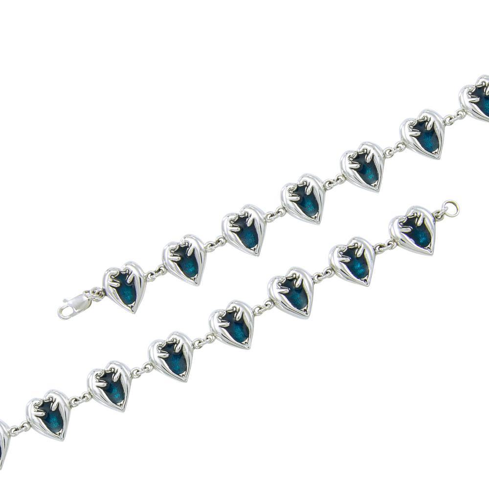 Twin Manatee Sterling Silver Link Bracelet TBL007 - Jewelry