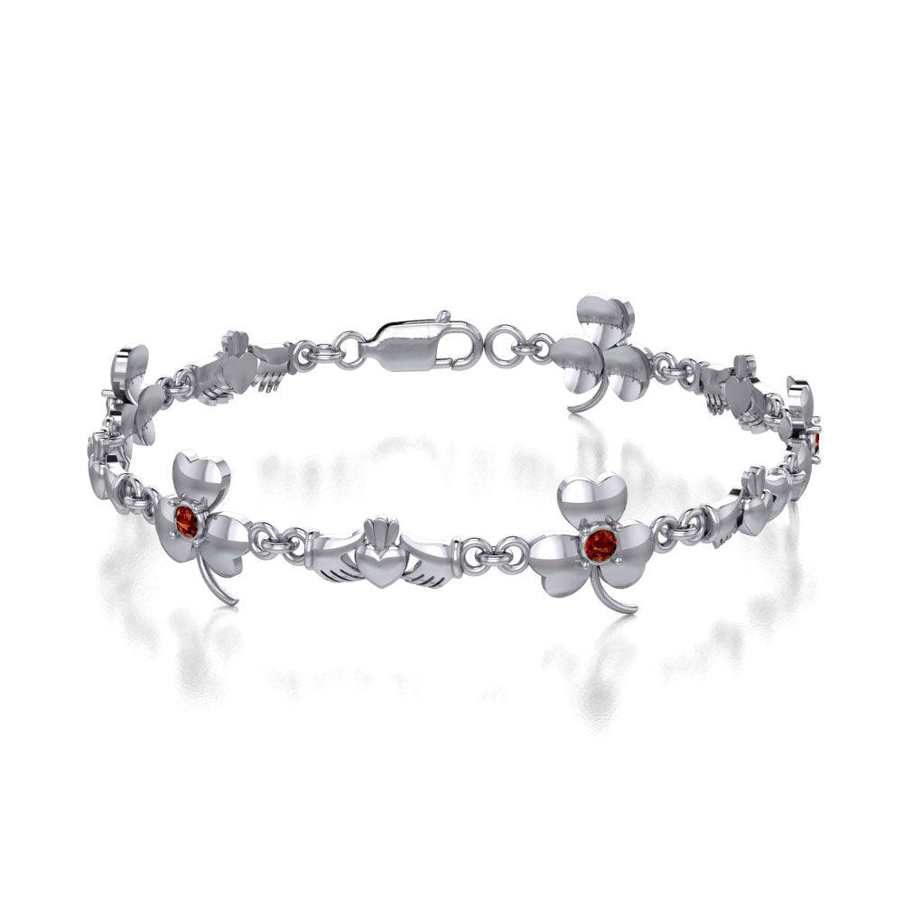 Celtic Irish Claddagh Link Bracelet TBL085 - Jewelry