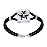 Triple Moon Leather Cord Bracelet TBL194 - Jewelry