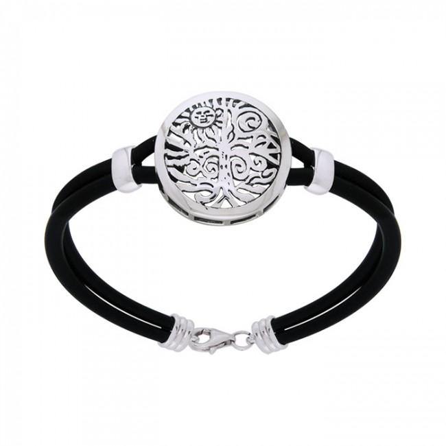 Natures Finest ~ Tree of Life Leather Cord Bracelet TBL197 - Jewelry