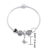 Butterfly’s beautiful triumph ~ Sterling Silver Jewelry Bead Bracelet TBL356 - Jewelry