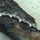 Celtic Whale Tail Silver Link Bracelet TBL397 - Jewelry