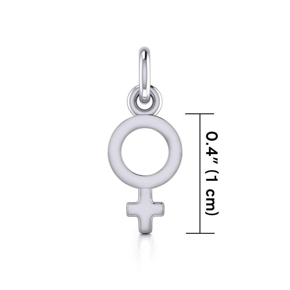 Female Symbol Silver Charm TC072 - Jewelry