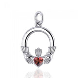 Celtic Claddagh Silver Charm TC318